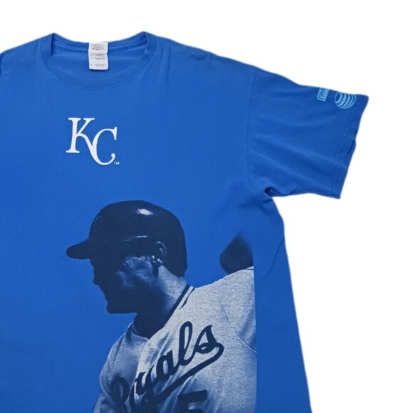 Kansas City Royals George Brett Mens XL Short Sleeve T Shirt Blue MLB Mens XL - Picture 4 of 8